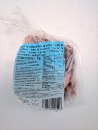 COW IN PIECES 1KG EFP